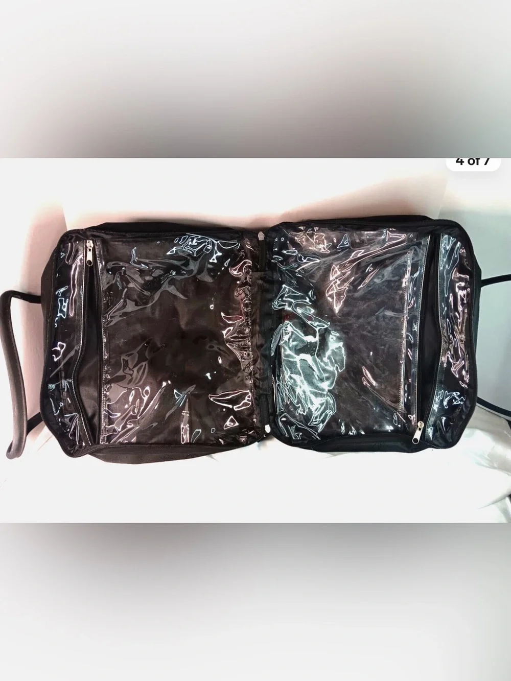 Vintage JAFRA Black large makeup shoulder bag